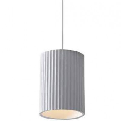 Φωτιστικό Κρεμαστό Φ15cm E27 230V Γύψινο Λευκό 4062-W